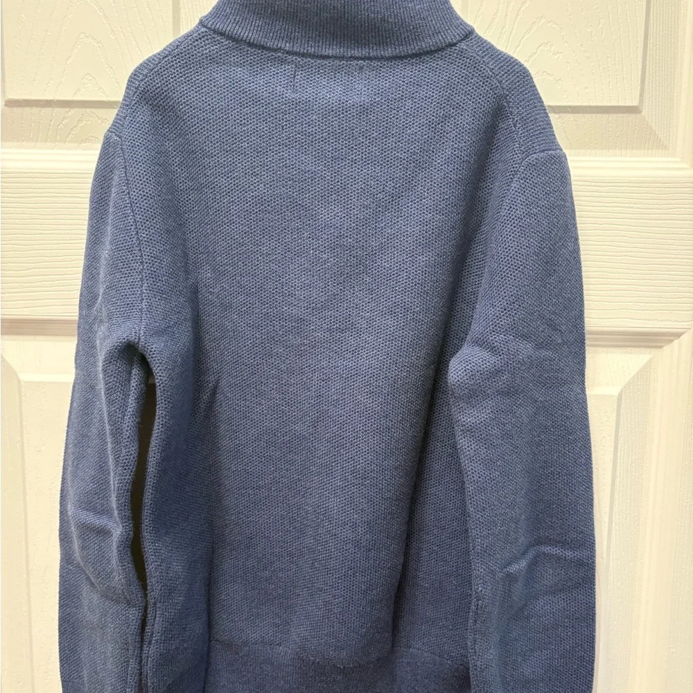 Boys Polo Ralph Lauren Blue Half-Zip Lightweight Knit - size 7